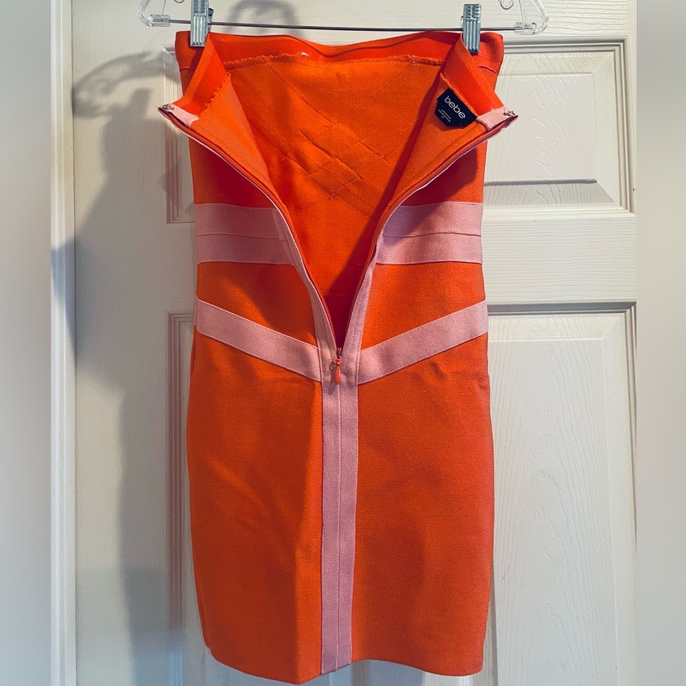 Bebe Color-Block Strapless Bandage Mini
Dress - Picture 6 of 6